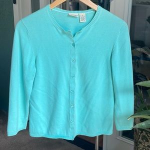 Classic Cherokee light blue cardigan, Medium